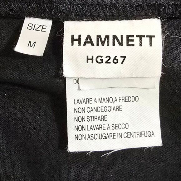 Hamnett Black Faux Leather Cropped Jacket W Zipper Details Textured Pattern VTG - Picture 12 of 15